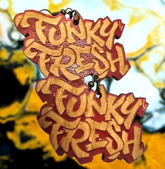 Funky Fresh Red Earrings