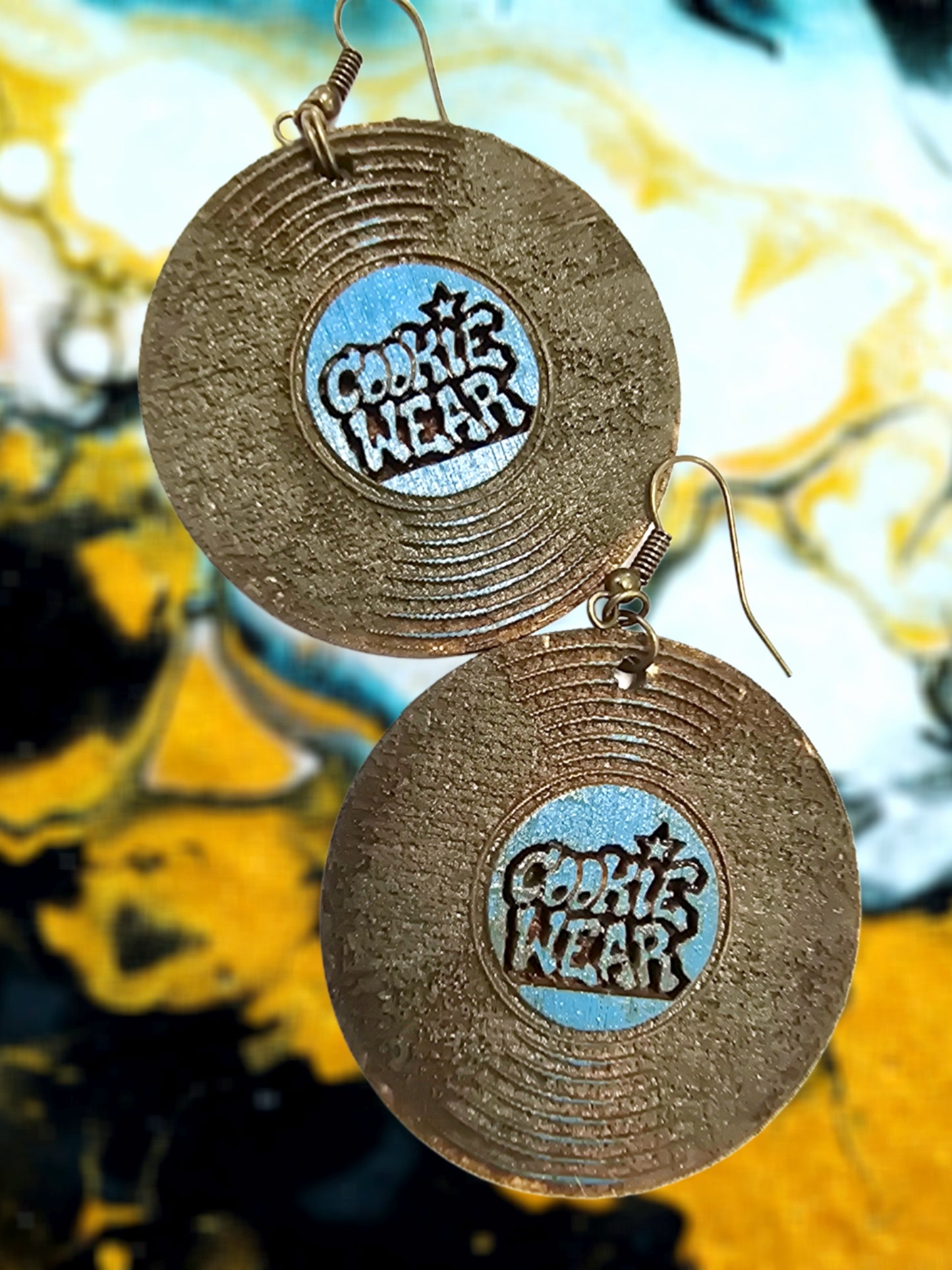 Cookie Wear Record Earrings
