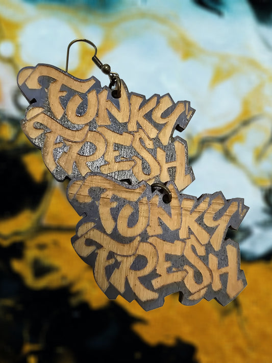 Cookie Wear Funky Fresh Blue Earrings