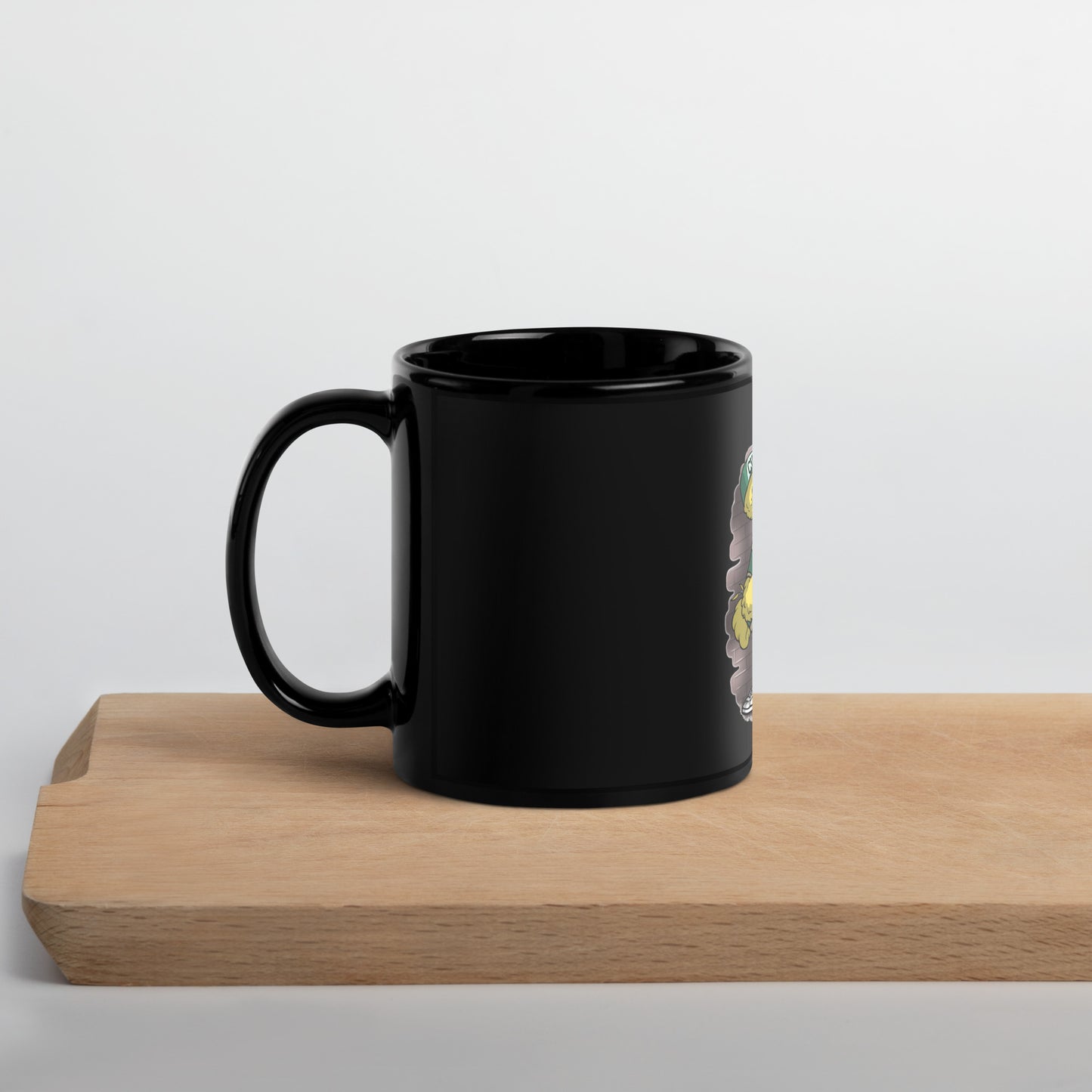 Cookie Wear Big Bird Black Glossy Mug