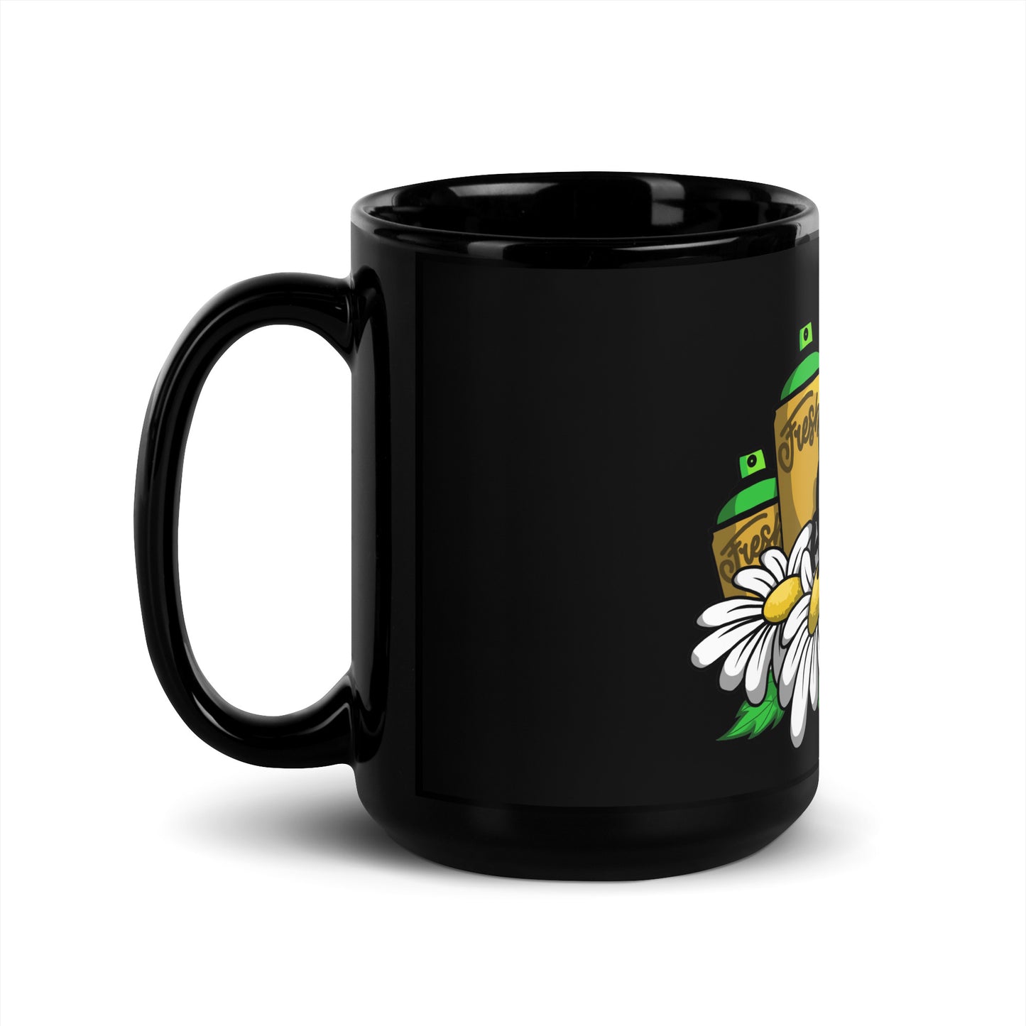 Cookie Wear Kitty Black Glossy Mug