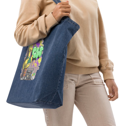 Cookie Wear Big Bird Organic denim tote bag