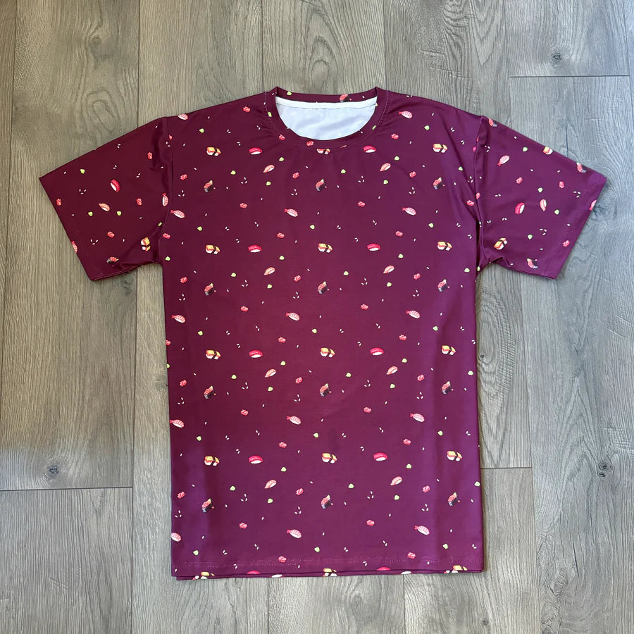 All Over Sushi Pattern T-Shirt