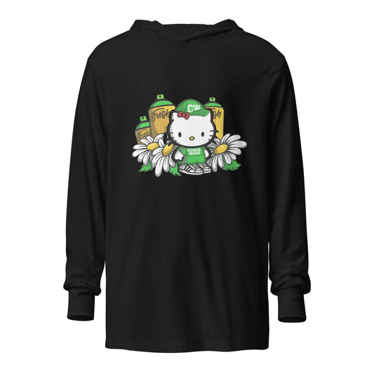 Unisex Kitty Hooded long-sleeve